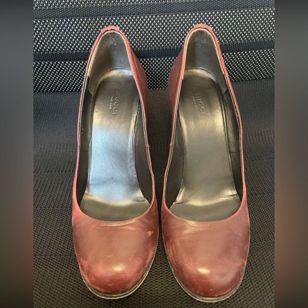 Gucci Leather heels 39.5 / woman’s 8.5